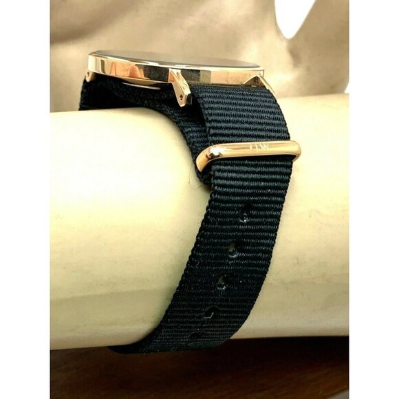 Daniel Wellington Women's Watch Quartz Rose Gold 36mm Black Dial Nylon Strap - Picture 11 of 13